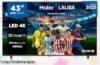 Potente televisor smart 4K UHD de 43” Haier con Google TV y Dolby Audio a un precio increíble, disfruta del cine en casa como nunca antes. ¡No te lo pierdas!