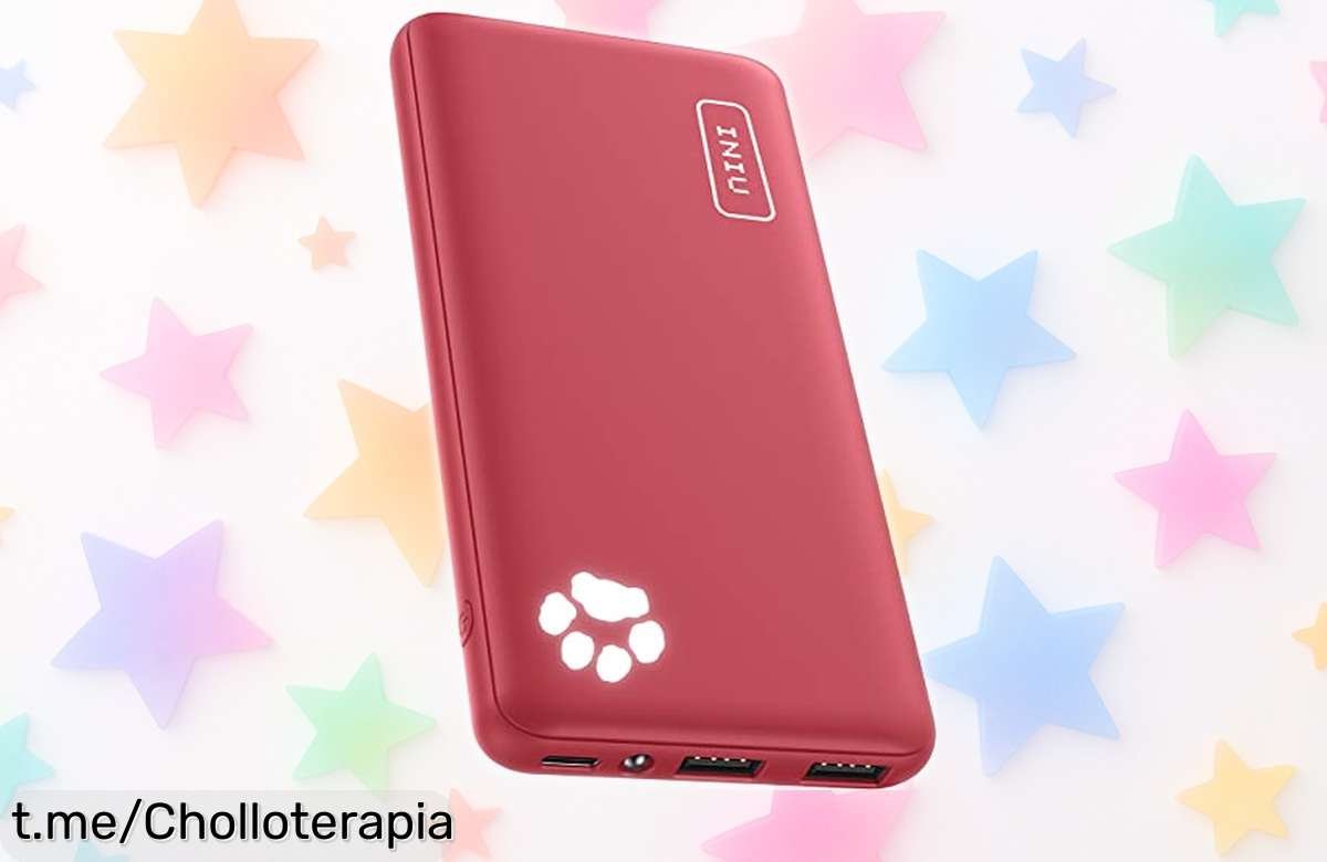 Power bank INIU de 10000mAh súper fina, carga rápida y 3 puertos USB C a un precio loco que no puedes dejar pasar. ¡Llévate la energía contigo y no te quedes sin batería!