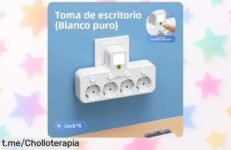 Práctico enchufe de pared con variador y carga USB, ¡nunca visto a este precio! Organiza tu hogar y di adiós al lío de cables. Aprovecha esta oportunidad única ahora mismo.