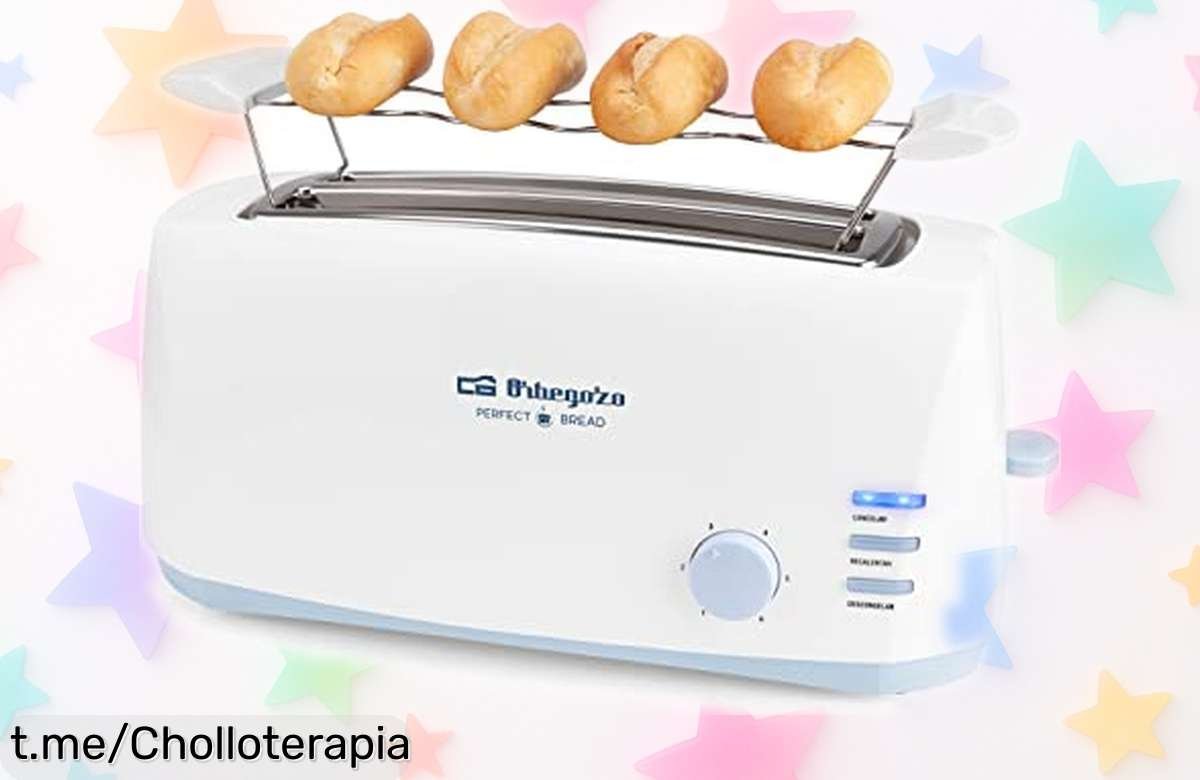 Prepárate para el desayuno con la tostadora Orbegozo TO 4500: ¡haz hasta 4 tostadas a la vez y disfruta de su potente precio bajísimo!