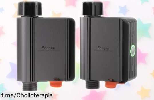 Programador de riego automático SONOFF en pack de 2: cuida tus plantas sin esfuerzo y a precio loco, ¡consigue el tuyo antes que se agote!