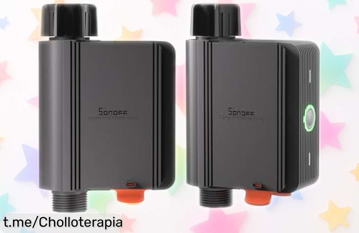 Programador de riego automático SONOFF en pack de 2: cuida tus plantas sin esfuerzo y a precio loco, ¡consigue el tuyo antes que se agote!