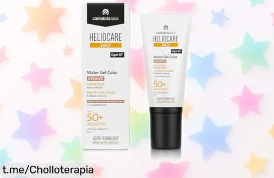 Protector solar Heliocare 360° Color Water Gel SPF 50+ a un precio increíble, cuida tu piel de la radiación y se absorbe al instante. ¡No te lo pierdas!