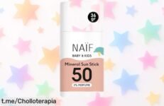 Protector solar en barra Naïf para bebés y niños, FPS 50 a precio de escándalo: cuida su piel sin pegotes ni irritaciones. ¡No dejes pasar esta oferta!