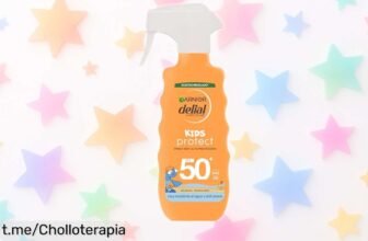 Protector solar en spray Garnier Delial Niños FPS 50+, increíble chollazo para cuidar la piel de los peques mientras juegan sin quemarse. ¡No te quedes sin él y haz sus días más felices!