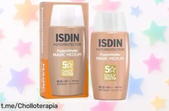 Protector solar facial ISDIN Fusion Water Color Medium SPF 50, el chollo que necesitas para cuidar tu piel y lucir espectacular sin esfuerzo ¡No dejes pasar esta oferta increíble!