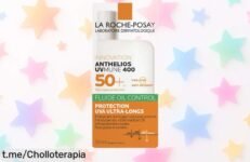 Protector solar facial La Roche-Posay Anthelios Fluide Oil Control SPF 50+: oferta increíble para cuidar tu piel y mantenerte radiante todo el día, ¡aprovéchalo antes de que se acabe!