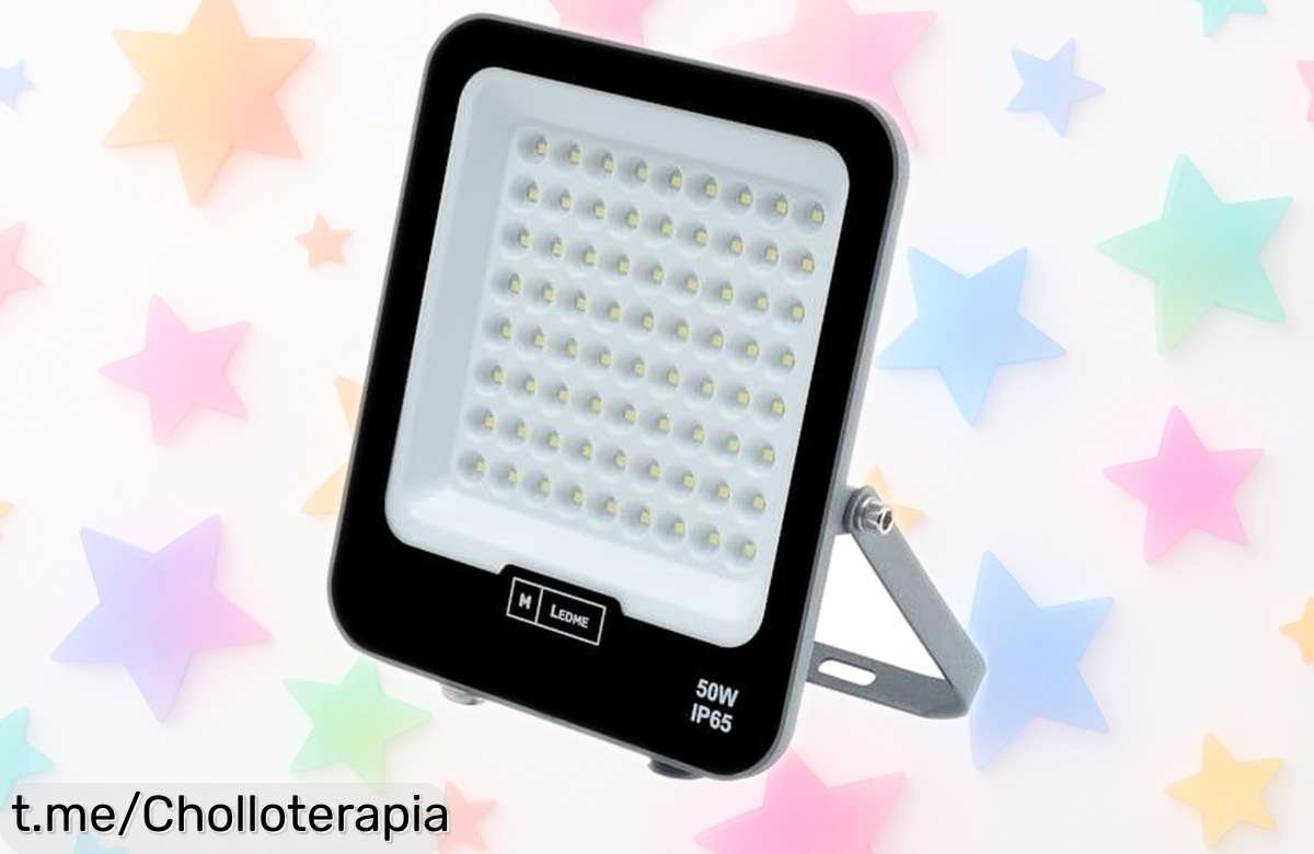 Proyector LED potente para exterior M Ledme Napoli Plus 50W, calidad sin sombras y resistente a todo a precio que no te puedes perder ya. ¡Ilumina tus noches ahora!