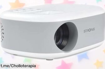 Proyector de vídeo Strong Mini N1 para disfrutar películas y partidos en casa, ¡chollo increíble con imagen HD y pantalla gigante hasta 200 pulgadas que no querrás perderte!