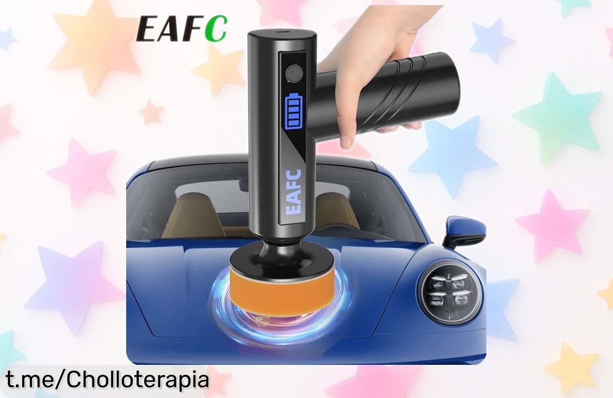 Pulidor de coche inalámbrico EAFC: ¡Deja tu auto como nuevo con este ofertón increíblemente fácil de usar y a un precio que no vas a creer! ¡Hazlo brillar ya!