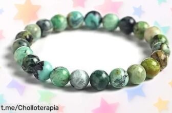 Pulsera de piedras naturales JoyasMinerales con epidota auténtica a precio loco que no podrás dejar pasar; ¡sorpréndete con su elegancia y durabilidad!