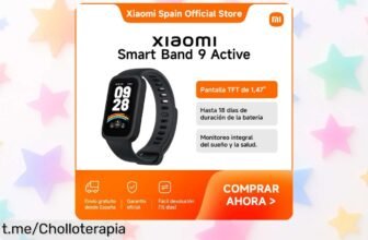 Pulsera inteligente Xiaomi Smart Band 9 Active, el ofertón que no puedes dejar pasar: pantalla grande, hasta 18 días de batería y salud a un precio regalado. ¡Hazte con la tuya ya!
