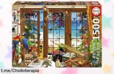 Puzle Educa de 1500 piezas con pegamento incluido, relájate y disfruta armando tu ventana al mundo a un precio rebajado que no se repite, ¡no te lo pierdas!