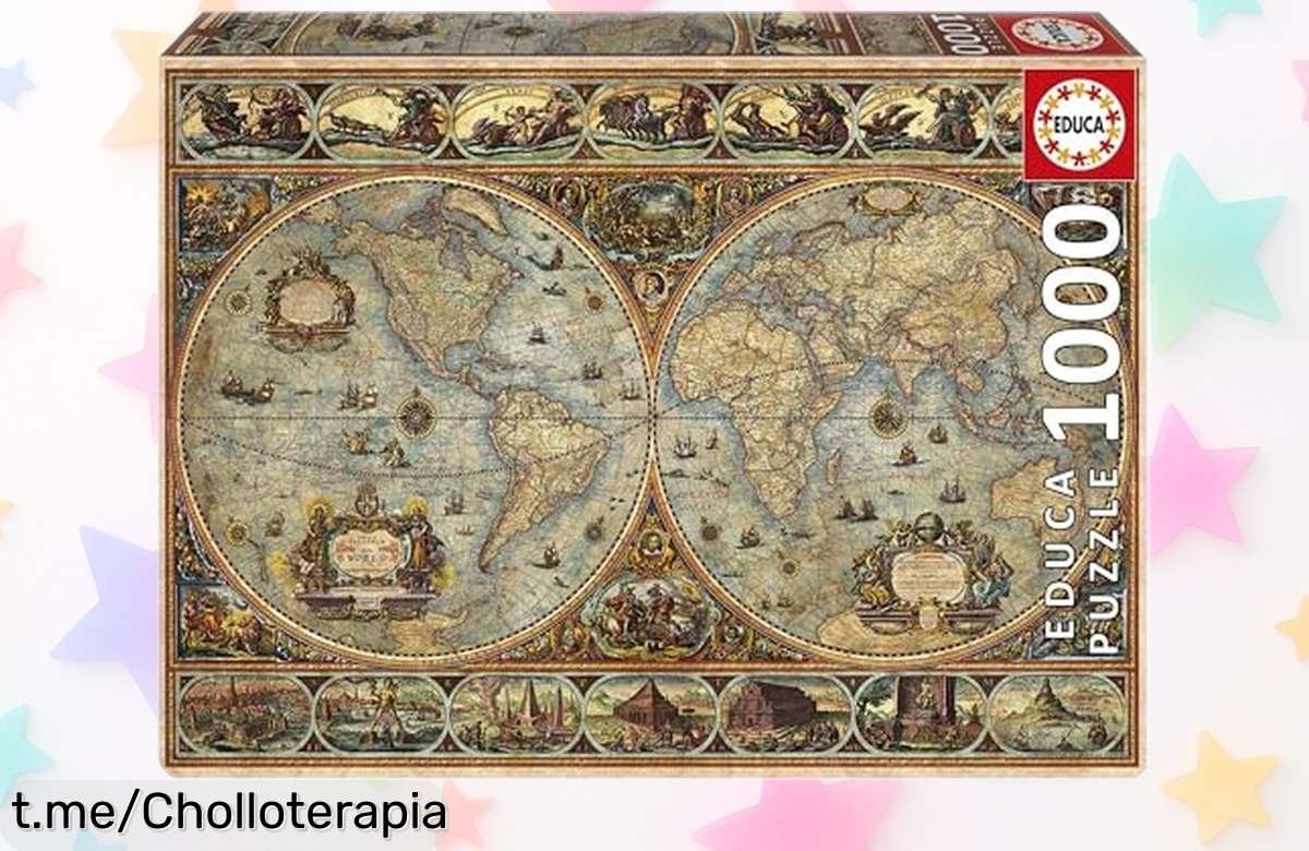 Puzzle de 1000 piezas Educa Orbis Terrarum para adultos: desconecta y entrena tu mente con este super chollo, ¡aprovecha el precio rebajado antes de que se escape!