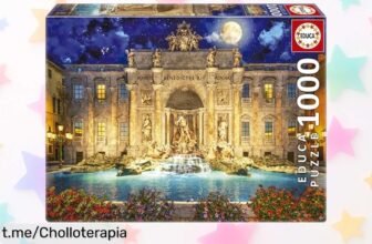 Puzzle de 1000 piezas Educa de la Fontana di Trevi en Roma, un ofertón espectacular para ejercitar tu mente y disfrutar creando, ¡no te lo pierdas!