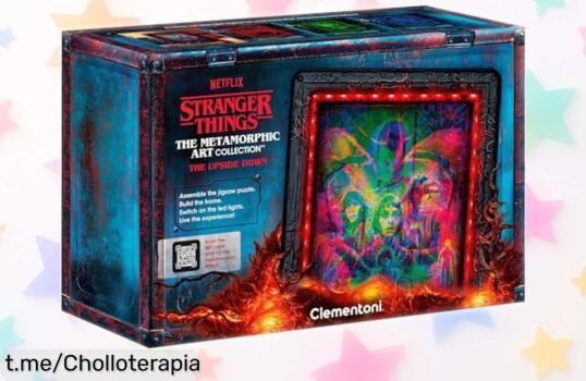 Puzzle de Stranger Things Clementoni con luces LED, un regalazo a precio loco que hará brillar tus escenas favoritas en casa. ¡No dejes pasar esta oportunidad única!