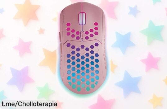 Ratón gaming ultraligero Mars Gaming MMW3 con RGB y batería recargable, ¡un ofertón que convierte cada partida en una experiencia épica!