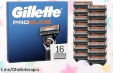 Recambios de cuchillas Gillette Proglide: ¡Pack de 16 con precio rebajado que te hará olvidar el afeitado por mucho tiempo y siempre lucirás impecable!