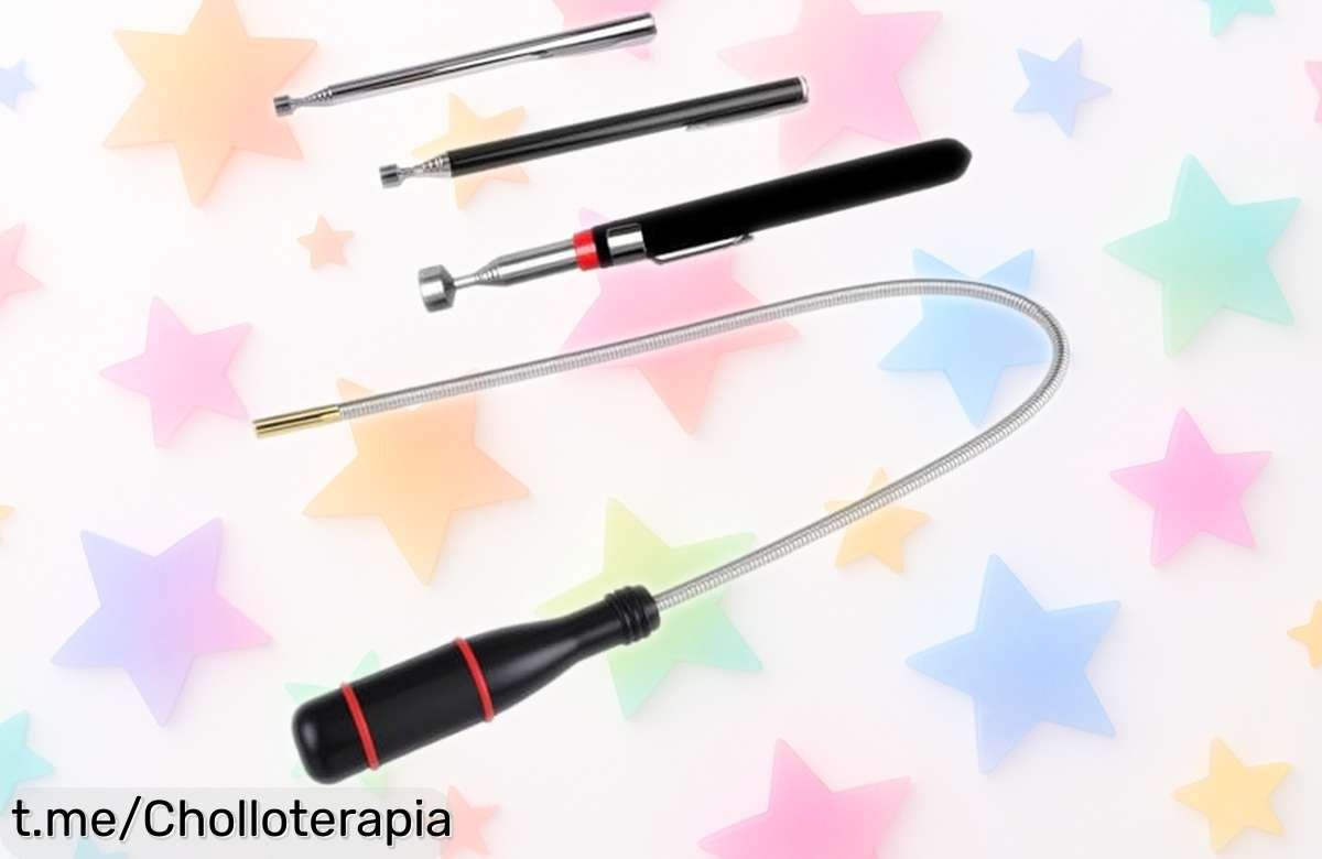 Recogedor magnético telescópico: ¡el chollo que necesitas para no perder ni un tornillo! Hazte con el tuyo y disfruta de la tranquilidad al trabajar en casa o en el taller.