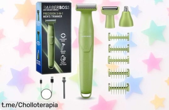Recortador 3 en 1 BarberBoss QR2302: ¡super chollo para lucir genial en barba, cuerpo y nariz a un precio increíble! Aprovecha esta ocasión única antes de que se acabe.