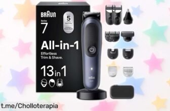Recortadora 13 en 1 Braun Series 7 AIO7565 a un precio loco, con batería duradera y ajustes alucinantes. ¡No dejes escapar esta oportunidad única para cuidar tu estilo!