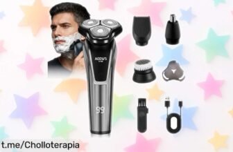 Recortadora de barba inalámbrica HyAdierTech, precisión y 90 min de autonomía ¡Aprovecha este precio de ganga y luce siempre impecable!