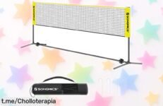 Red portátil de bádminton, tenis y voleibol SONGMICS SYQ400Y, ¡disfruta la pachanga donde quieras con este ofertón que levanta pasiones!