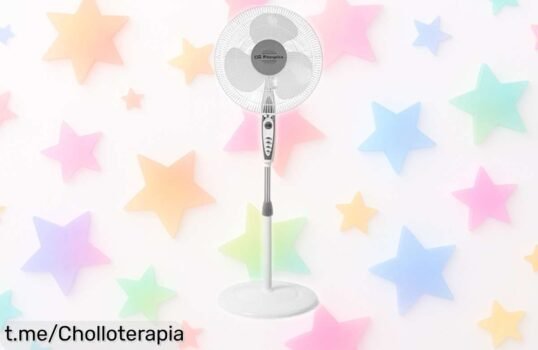 Refresca tu verano con el ventilador de pie Orbegozo SF 0147, su altura ajustable y aspas de 40 cm ¡Aprovecha este precio regalado antes que se acabe!