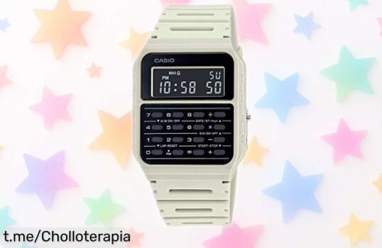 Reloj calculadora Casio CA53W1 con alarma y calendario a precio de ganga, un super chollo para que lleves el tiempo contigo sin preocupaciones. ¡Hazlo tuyo ya!