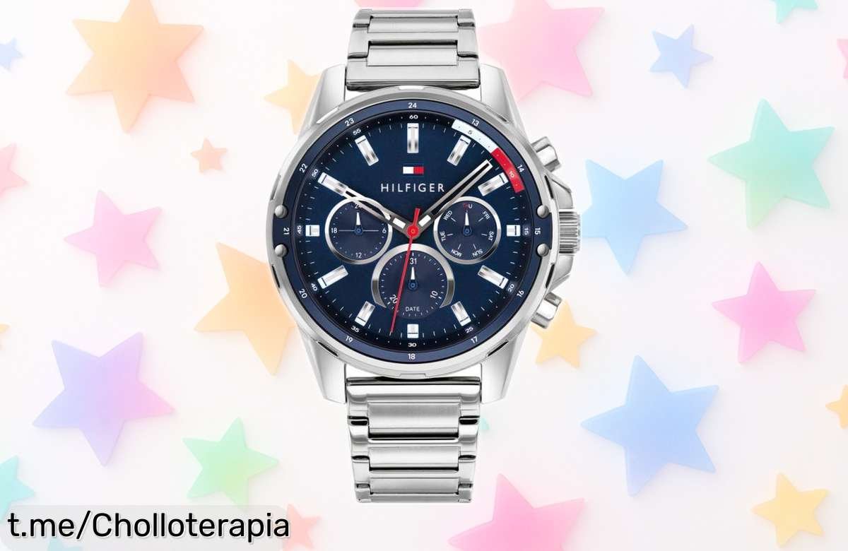 Reloj de hombre Tommy Hilfiger con multifunción a precio loco, un chollazo para lucir elegante sin romper el banco. ¡No te lo puedes perder!
