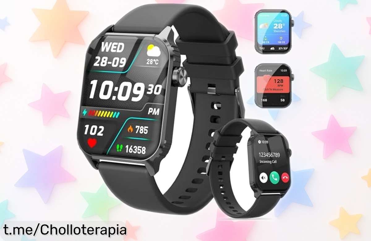 Reloj inteligente TRAUSI que lo tiene todo: pantalla enorme, 120 modos deportivos y chollo con batería de hasta 7 días. ¡Hazte ya con el tuyo antes de que se acaben!