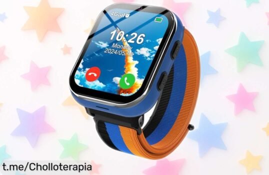 Reloj teléfono para niños PTHTECHUS 4G con juegos y botón SOS a un precio increíble; ¡la diversión y la seguridad de tus pequeños nunca habían sido tan asequibles!