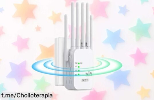 Repetidor WiFi con 6 antenas para una conexión fulminante y rápida, ¡aprovéchate del precio rebajado solo por tiempo limitado y navega sin interrupciones!
