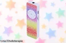 Reproductor MP3 compacto con altavoz integrado para llevar tu música a todas partes, el ofertón que no querrás dejar escapar antes de que se agote.