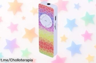 Reproductor MP3 compacto con altavoz integrado para llevar tu música a todas partes, el ofertón que no querrás dejar escapar antes de que se agote.