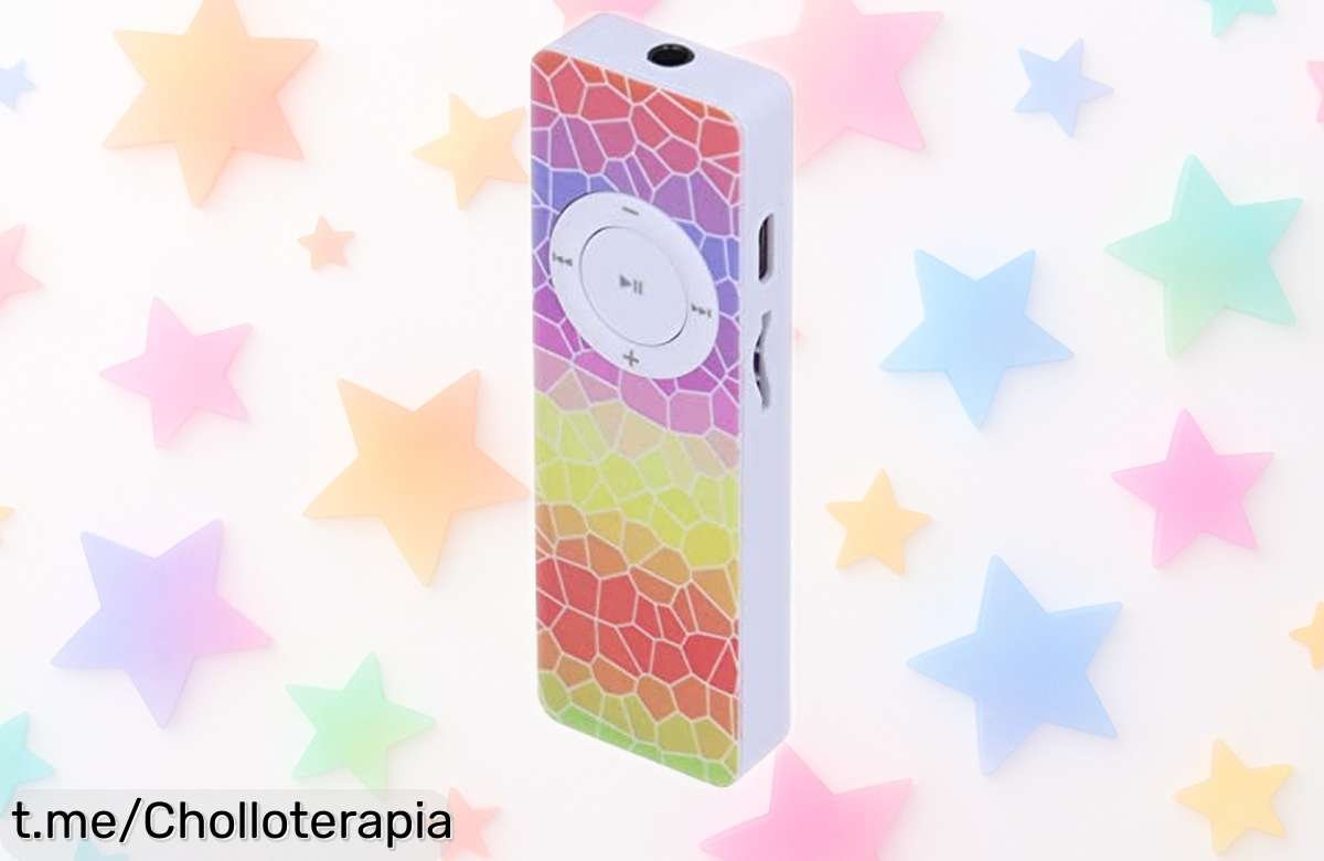 Reproductor MP3 compacto con altavoz integrado para llevar tu música a todas partes, el ofertón que no querrás dejar escapar antes de que se agote.