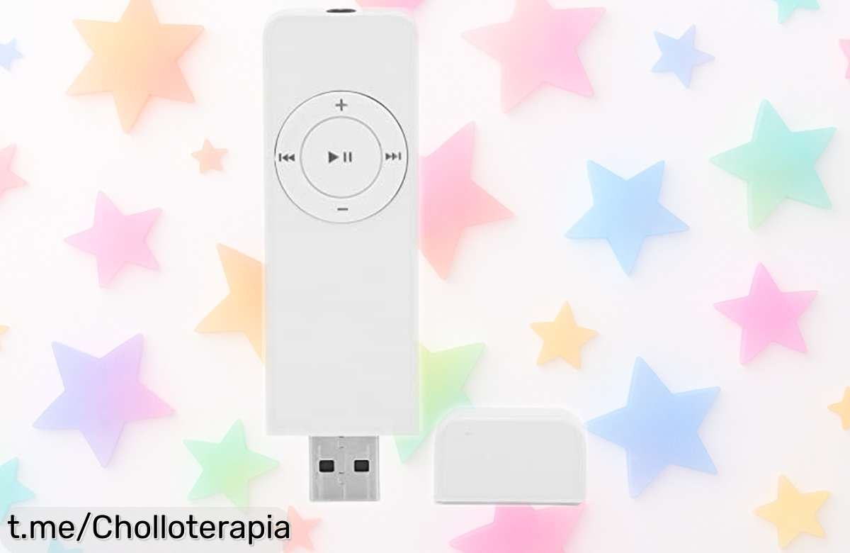 Reproductor de MP3 Goshyda en miniatura, que suena increíble y lleva hasta 64 GB de música. Este chollazo es tu compañero ideal para fiestas inolvidables, ¡date prisa antes de que se acabe!