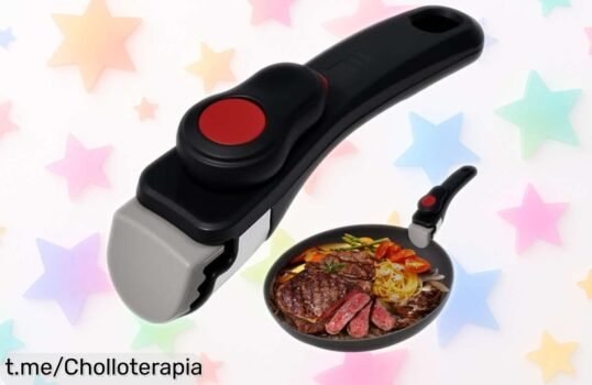 Revoluciona tu cocina con el mango extraíble universal Byfoyif al mejor precio de locura, muy fácil de poner y antideslizante ¡No te quedes sin el tuyo!