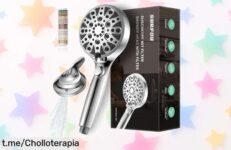 Revoluciona tu ducha con la alcachofa SURFOU, 10 modos de rociado y presión increíble a un precio regalado; ¡no dejes pasar esta oportunidad única para mejorar tu rutina!