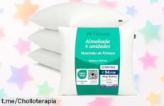 Revoluciona tu sala con el set de 4 cojines Flowen, hipoalergénicos y lavables, ¡un preciosismo a un precio loco que no se repite! Dale ese toque especial ya mismo.