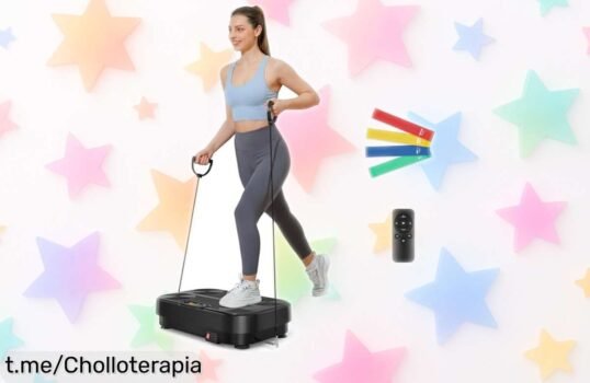 Revolucionaria plataforma vibratoria Dripex con 99 niveles y mando a distancia, un ofertón genial para entrenar en casa sin esfuerzo, ¡no dejes pasar esta oportunidad!