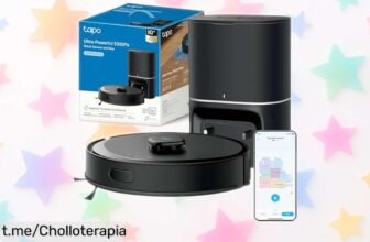 Robot aspirador Tapo RV30 MAX Plus con succión bestial de 5300 Pa y vaciado automático: ¡despídete del polvo por días! Lleva el tuyo ahora, esta oferta no durará mucho.
