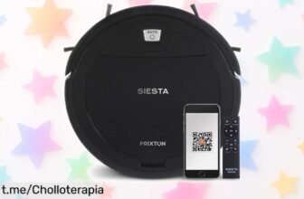 Robot aspirador y fregasuelos Siesta de PRIXTON con control por app: aprovechado el precio rebajado, dile adiós al polvo sin esfuerzo y disfruta del hogar impecable que mereces.