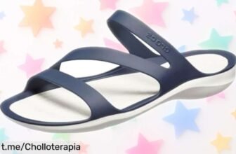 Sandalias Crocs Swiftwater súper ligeras, con suela resistente y sin cordones a un precio rebajado que sientes como si caminaras en el aire, ¡hazte ya con ellas!