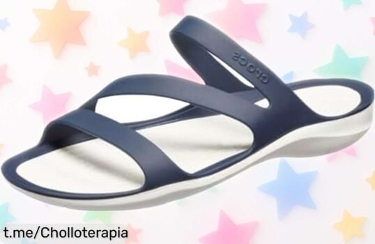 Sandalias Crocs Swiftwater súper ligeras, con suela resistente y sin cordones a un precio rebajado que sientes como si caminaras en el aire, ¡hazte ya con ellas!