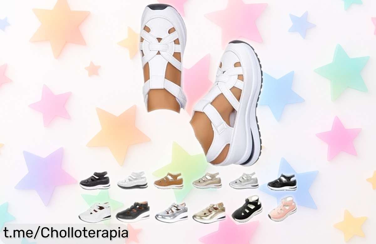 Sandalias con cuña ligera y suela antideslizante, oferta loca para que vayas cómoda y segura en cualquier plan, no dejes pasar esta oportunidad única.
