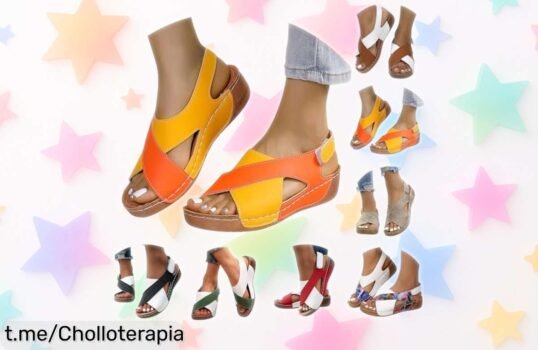 Sandalias de plataforma estilo romano que te harán brillar este verano, ¡aprovecha el ofertón que flipas y disfruta cada paso con ligereza y frescura!