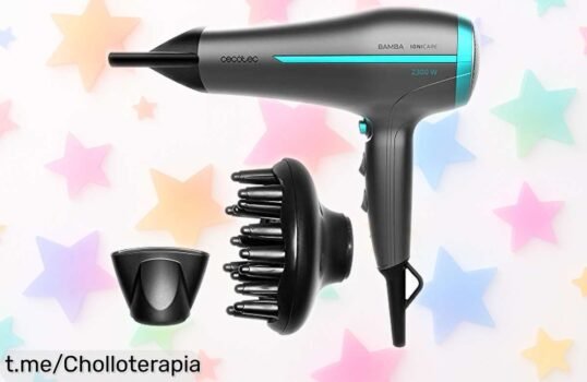 Secador de pelo Cecotec Bamba IoniCare 5200 en un ofertón único, ¡potencia máxima para un secado rápido sin encrespamiento y volumen fácil! No te quedes atrás, actúa ya.