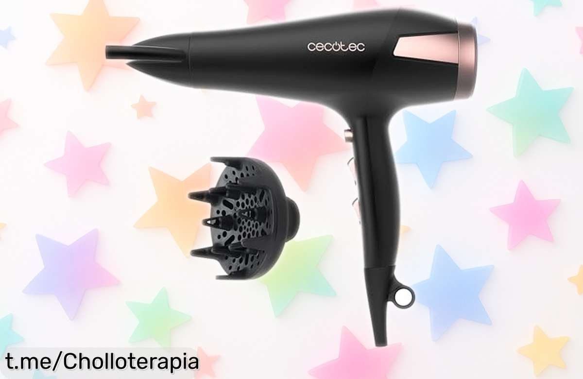 Secador de pelo Cecotec Bamba IoniCare Elegance, potente y rápido – ¡te lo llevas por un precio regalado y despídete del frizz para siempre!