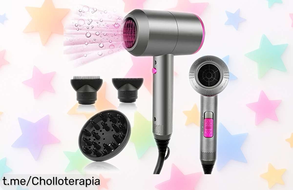 Secador de pelo profesional CASAMAA que te da un acabado espectacular, ¡ahora con el cupón a precio de risa! No dejes pasar esta oportunidad y transforma tu peinado hoy mismo.